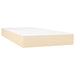 Pat box spring cu saltea, crem, 100x200 cm, textil - WALTI WALTI