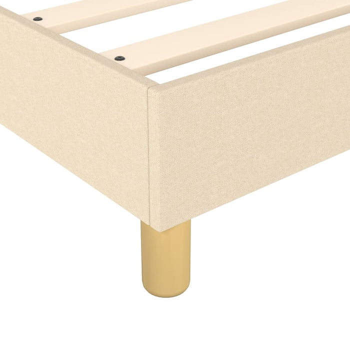 Pat box spring cu saltea, crem, 100x200 cm, textil - WALTI WALTI