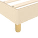 Pat box spring cu saltea, crem, 100x200 cm, textil - WALTI WALTI