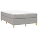 Pat box spring cu saltea, gri deschis, 120x200 cm, textil - WALTI WALTI