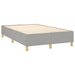 Pat box spring cu saltea, gri deschis, 120x200 cm, textil - WALTI WALTI