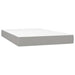 Pat box spring cu saltea, gri deschis, 120x200 cm, textil - WALTI WALTI