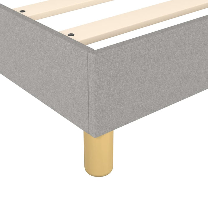 Pat box spring cu saltea, gri deschis, 120x200 cm, textil - WALTI WALTI