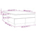 Pat box spring cu saltea, gri deschis, 120x200 cm, textil - WALTI WALTI