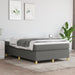 Pat box spring cu saltea, gri închis, 120x200 cm, textil - WALTI WALTI