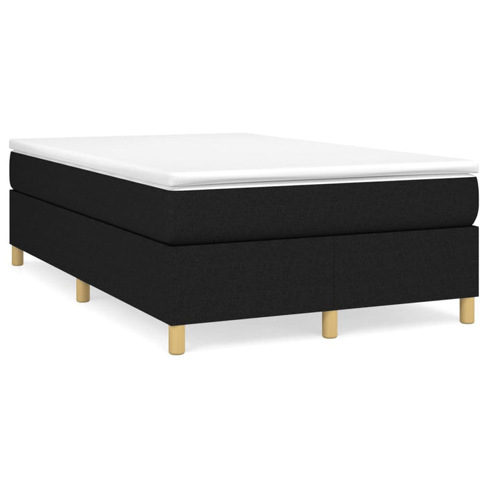 Pat box spring cu saltea, negru, 120x200 cm, textil - WALTI WALTI