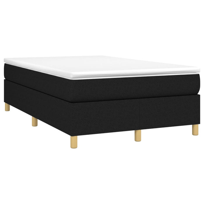 Pat box spring cu saltea, negru, 120x200 cm, textil - WALTI WALTI
