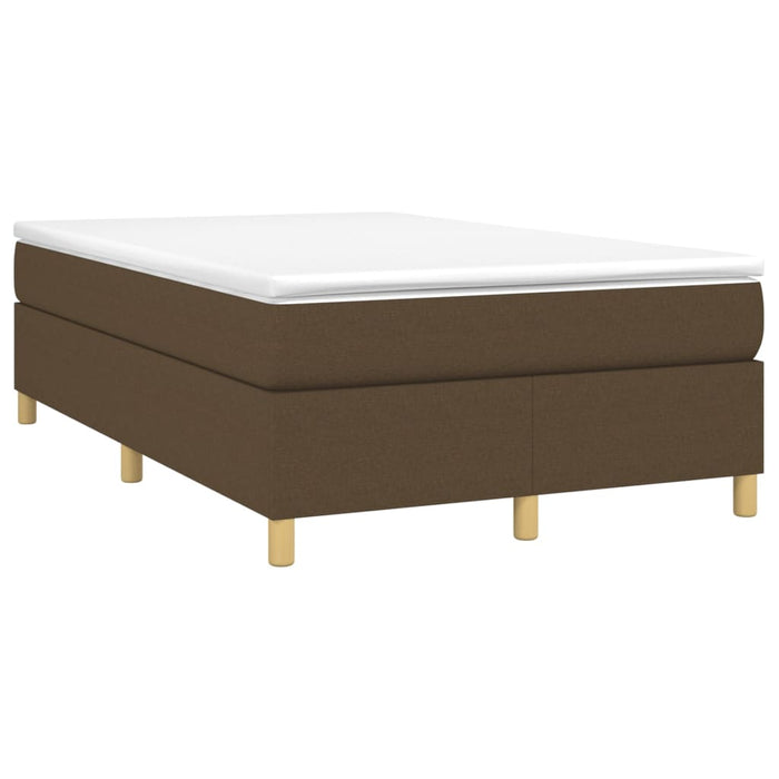 Pat box spring cu saltea, maro închis, 120x200 cm, textil - WALTI WALTI