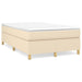 Pat box spring cu saltea, crem, 120x200 cm, textil - WALTI WALTI