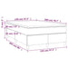 Pat box spring cu saltea, crem, 120x200 cm, textil - WALTI WALTI