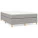 Pat box spring cu saltea, gri deschis, 140x190 cm, textil - WALTI WALTI