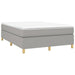 Pat box spring cu saltea, gri deschis, 140x190 cm, textil - WALTI WALTI