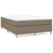 Pat box spring cu saltea, gri taupe, 140x200 cm, textil - WALTI WALTI