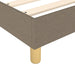 Pat box spring cu saltea, gri taupe, 160x200 cm material textil - WALTI WALTI