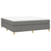 Pat box spring cu saltea, gri închis, 180x200 cm, textil - WALTI WALTI
