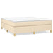 Pat continental cu saltea, crem, 180x200 cm, textil - WALTI WALTI