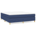 Pat box spring cu saltea, albastru, 180x200 cm, material textil - WALTI WALTI