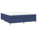 Pat box spring cu saltea, albastru, 180x200 cm, material textil - WALTI WALTI