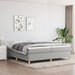Pat box spring cu saltea, gri deschis, 200x200 cm, textil - WALTI WALTI