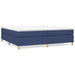 Pat box spring cu saltea, albastru, 200x200 cm, textil - WALTI WALTI