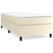 Pat box spring cu saltea, crem, 90x200 cm, piele ecologică - WALTI WALTI