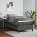 Pat box spring cu saltea, gri, 90x200 cm, piele ecologică - WALTI WALTI
