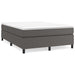 Pat box spring cu saltea, gri, 180x200 cm, piele ecologică - WALTI WALTI