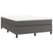 Pat box spring cu saltea, gri, 180x200 cm, piele ecologică - WALTI WALTI