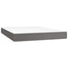 Pat box spring cu saltea, gri, 180x200 cm, piele ecologică - WALTI WALTI