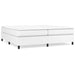 Pat box spring cu saltea, alb, 200x200 cm, piele ecologică - WALTI WALTI