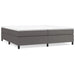 Pat box spring cu saltea, gri, 200x200 cm, piele ecologică - WALTI WALTI