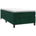 Pat box spring cu saltea, verde închis, 80x200 cm, catifea - WALTI WALTI