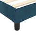 Pat box spring cu saltea, albastru închis, 80x200 cm, catifea - WALTI WALTI