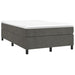 Pat box spring cu saltea, gri închis, 120x200 cm, catifea - WALTI WALTI