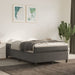 Pat box spring cu saltea, gri închis, 120x200 cm, catifea - WALTI WALTI