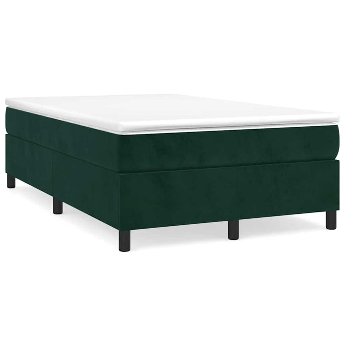 Pat box spring cu saltea, verde închis, 120x200 cm, catifea - WALTI WALTI