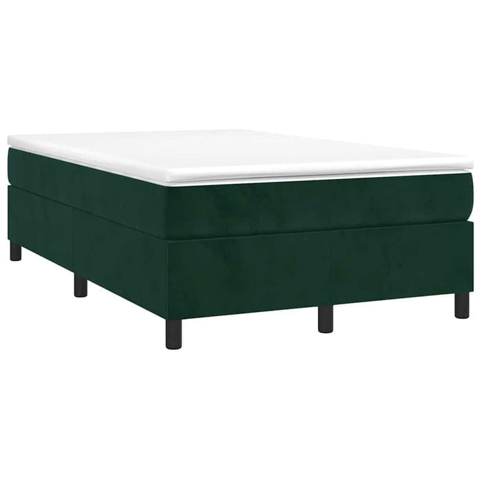 Pat box spring cu saltea, verde închis, 120x200 cm, catifea - WALTI WALTI