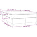 Pat box spring cu saltea, gri închis, 140x190 cm, catifea - WALTI WALTI