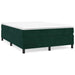 Pat box spring cu saltea, verde închis, 140x190 cm, catifea - WALTI WALTI