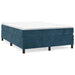 Pat box spring cu saltea, albastru închis, 140x190 cm, catifea - WALTI WALTI
