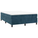 Pat box spring cu saltea, albastru închis, 140x190 cm, catifea - WALTI WALTI
