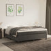 Pat box spring cu saltea, gri închis, 160x200 cm, catifea - WALTI WALTI