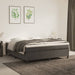 Pat box spring cu saltea, gri închis, 180x200 cm, catifea - WALTI WALTI