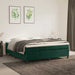 Pat box spring cu saltea, verde închis, 180x200 cm, catifea - WALTI WALTI
