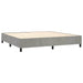 Pat box spring cu saltea, gri deschis, 200x200 cm, catifea - WALTI WALTI