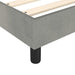 Pat box spring cu saltea, gri deschis, 200x200 cm, catifea - WALTI WALTI