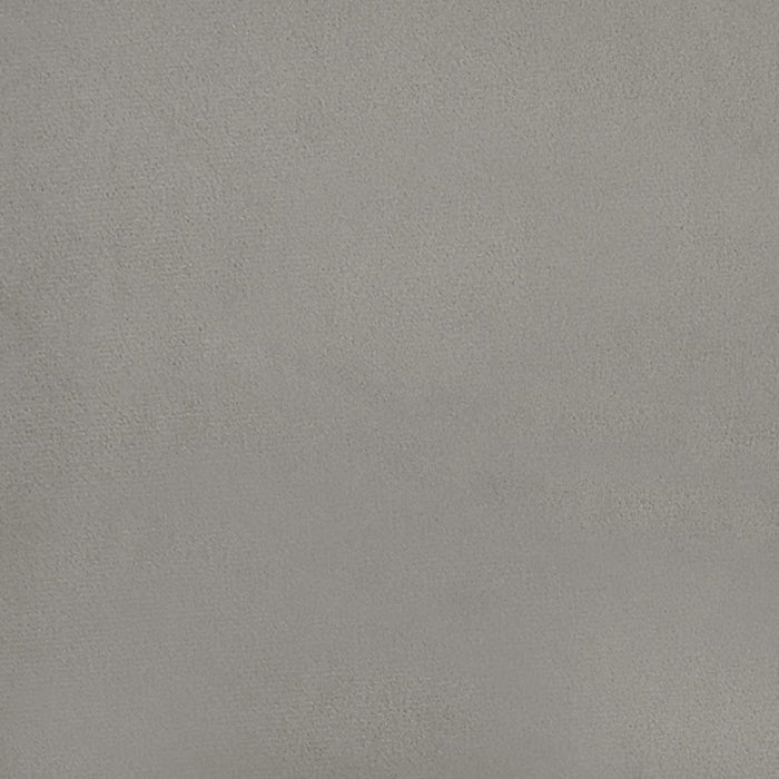 Pat box spring cu saltea, gri deschis, 200x200 cm, catifea - WALTI WALTI