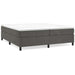 Pat box spring cu saltea, gri închis, 200x200 cm, catifea - WALTI WALTI