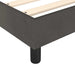 Pat box spring cu saltea, gri închis, 200x200 cm, catifea - WALTI WALTI