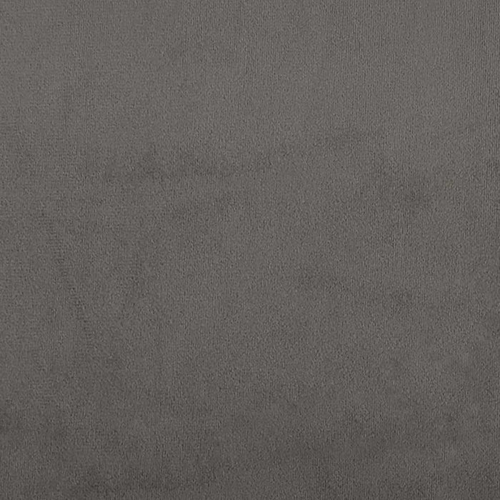 Pat box spring cu saltea, gri închis, 200x200 cm, catifea - WALTI WALTI